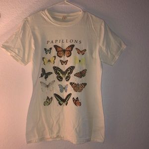 Butterfly Crew Neck Tee